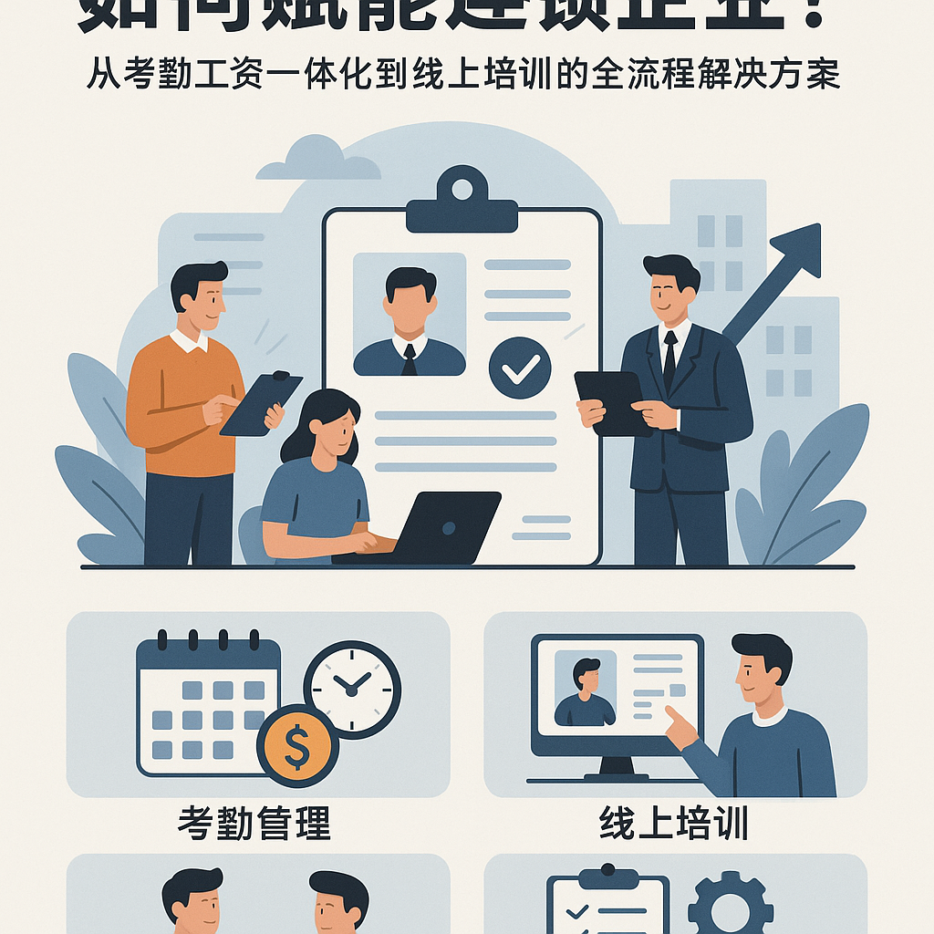人事管理系统如何赋能连锁企业？从考勤工资一体化到线上培训的全流程解决方案