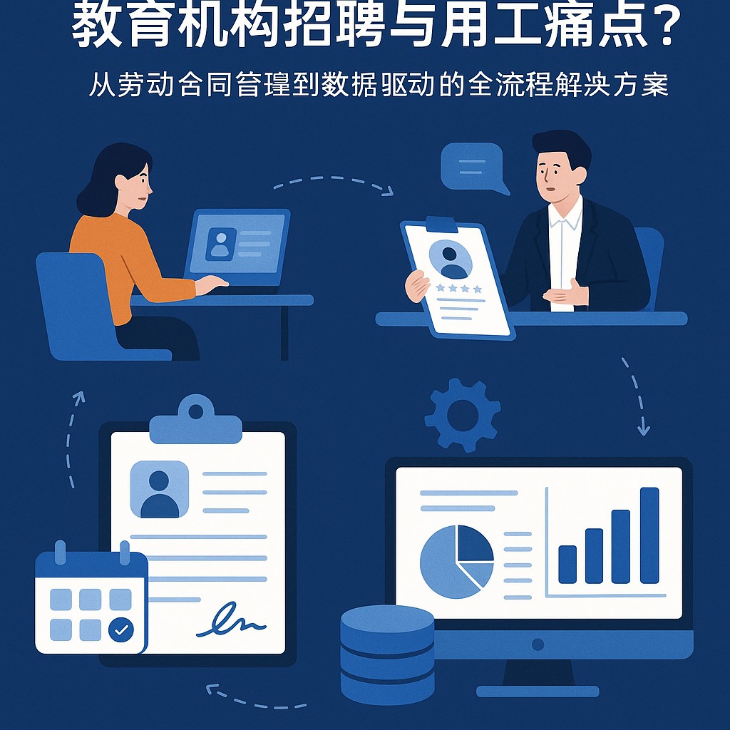 人事管理软件如何破解教育机构招聘与用工痛点？从劳动合同管理到数据驱动的全流程解决方案