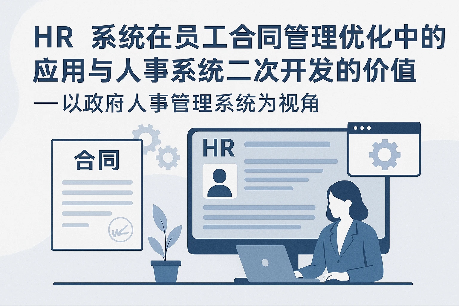 HR系统在员工合同管理优化中的应用与人事系统二次开发的价值——以政府人事管理系统为视角