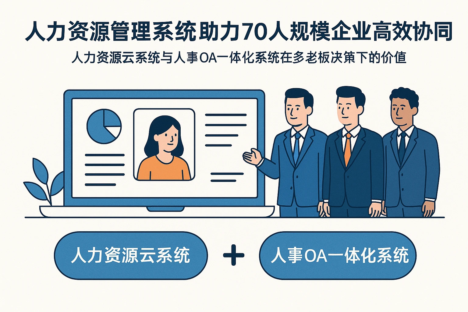 人力资源管理系统助力70人规模企业高效协同——人力资源云系统与人事OA一体化系统在多老板决策下的价值