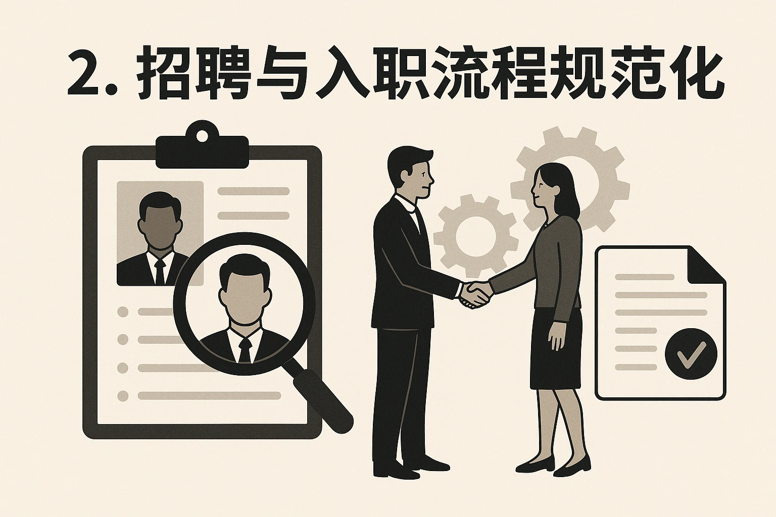2. 招聘与入职流程规范化