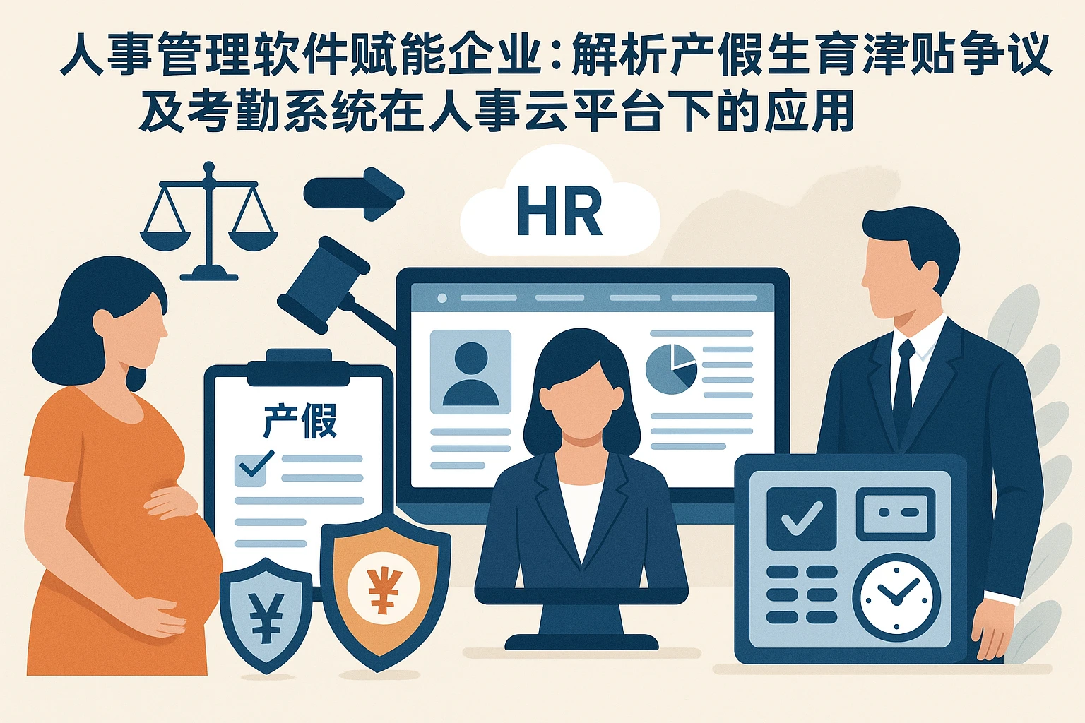 人事管理软件赋能企业：解析产假生育津贴争议及考勤系统在人事云平台下的应用