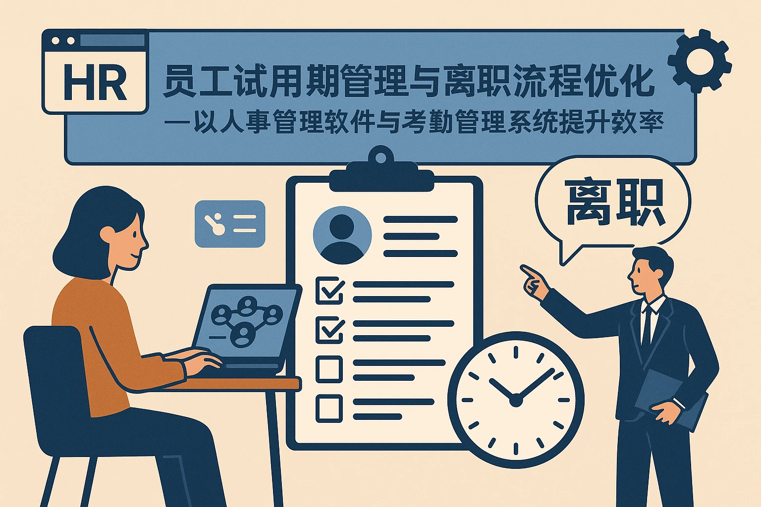 员工试用期管理与离职流程优化——以人事管理软件与考勤管理系统提升效率
