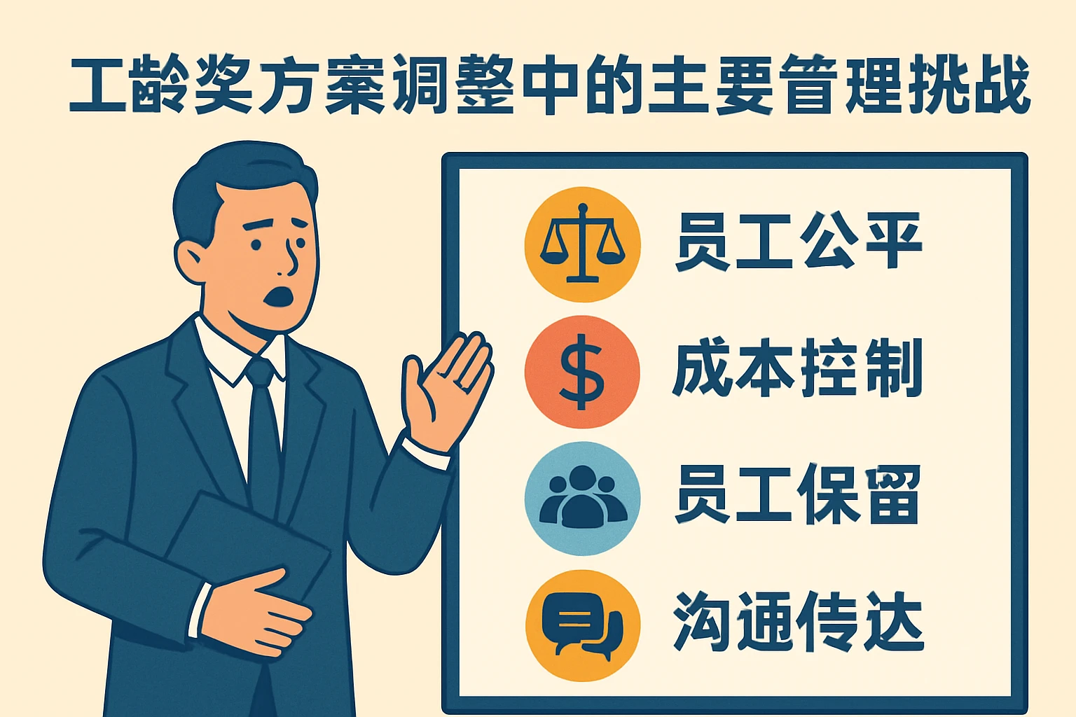 工龄奖方案调整中的主要管理挑战