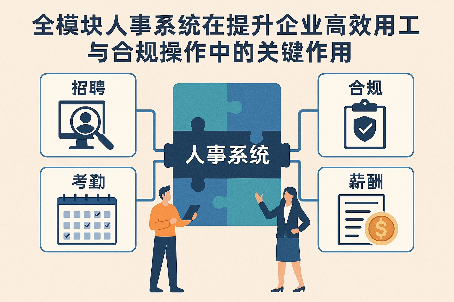 全模块人事系统在提升企业高效用工与合规操作中的关键作用