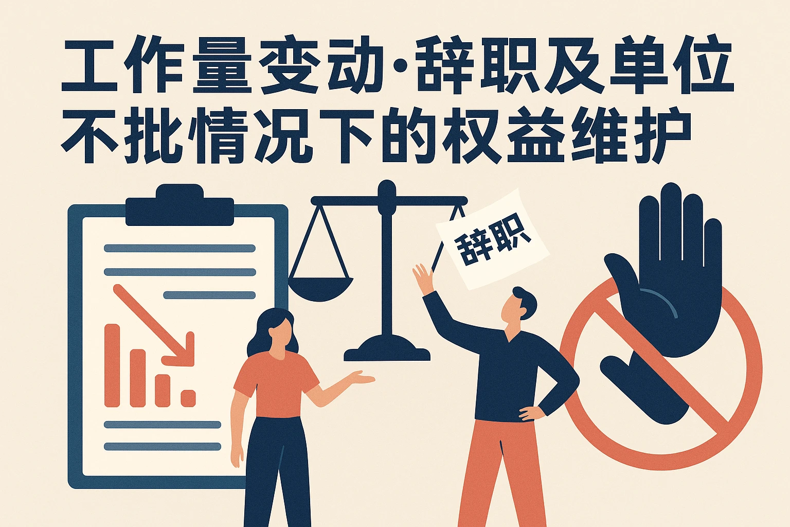 工作量变动、辞职,及单位不批情况下的权益维护
