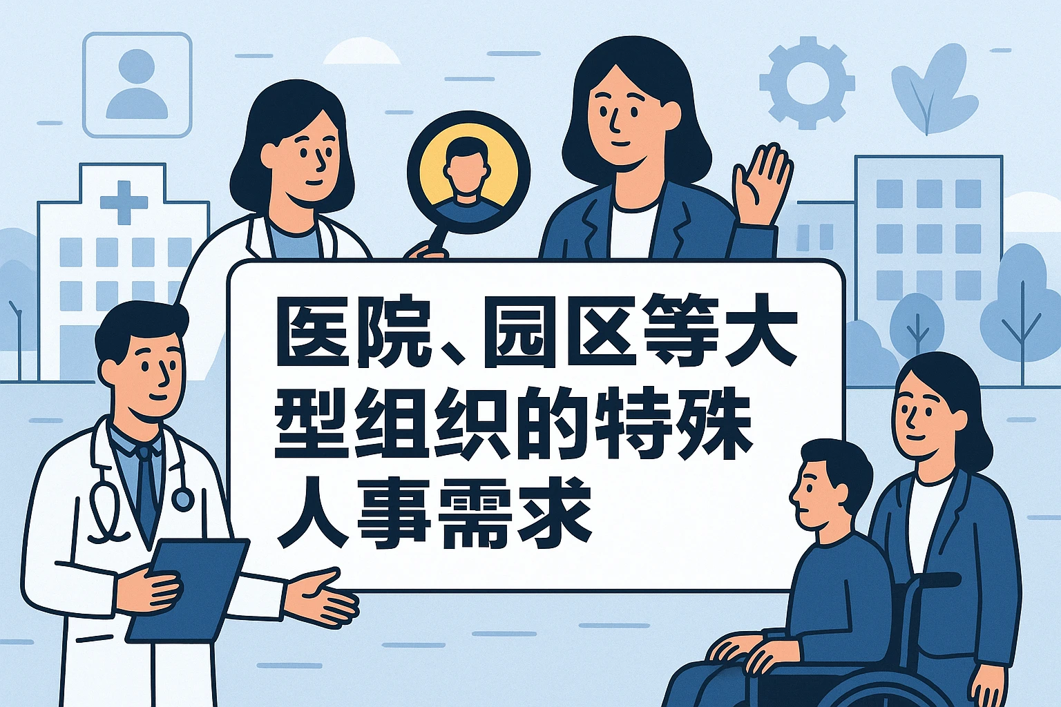医院、园区等大型组织的特殊人事需求