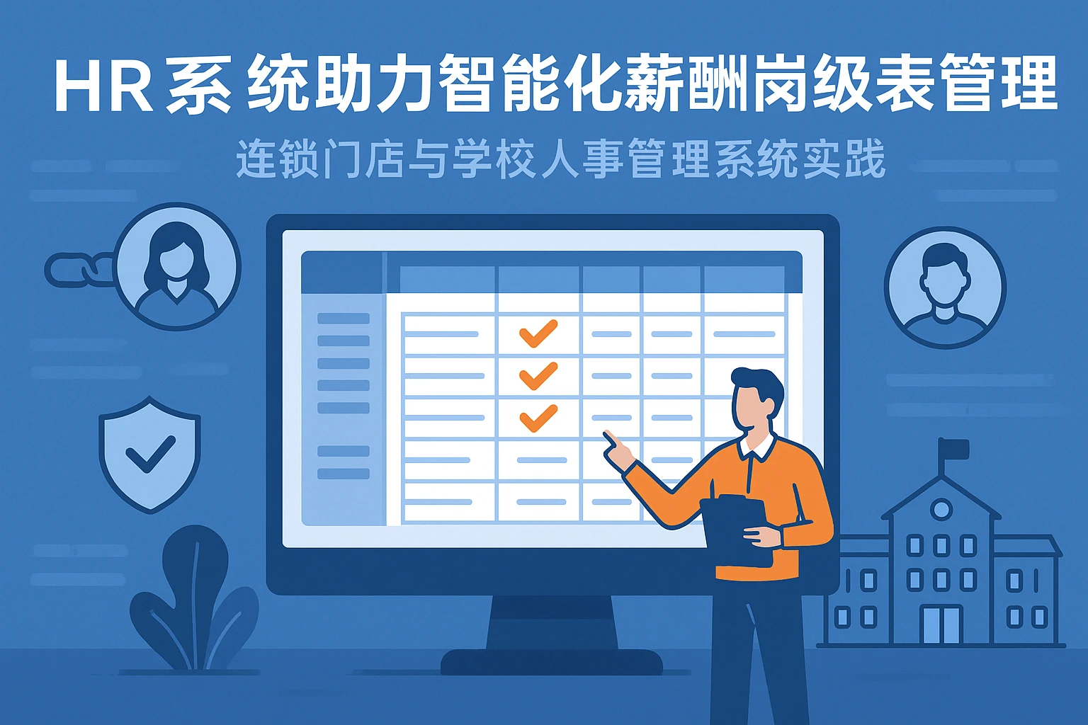 HR系统助力智能化薪酬岗级表管理 —— 连锁门店与学校人事管理系统实践