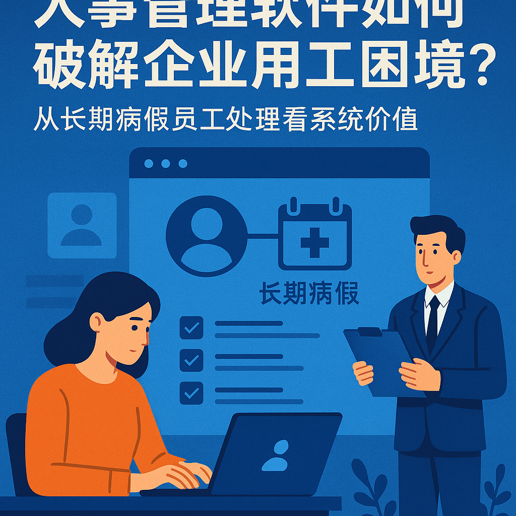 人事管理软件如何破解企业用工困境？从长期病假员工处理看系统价值