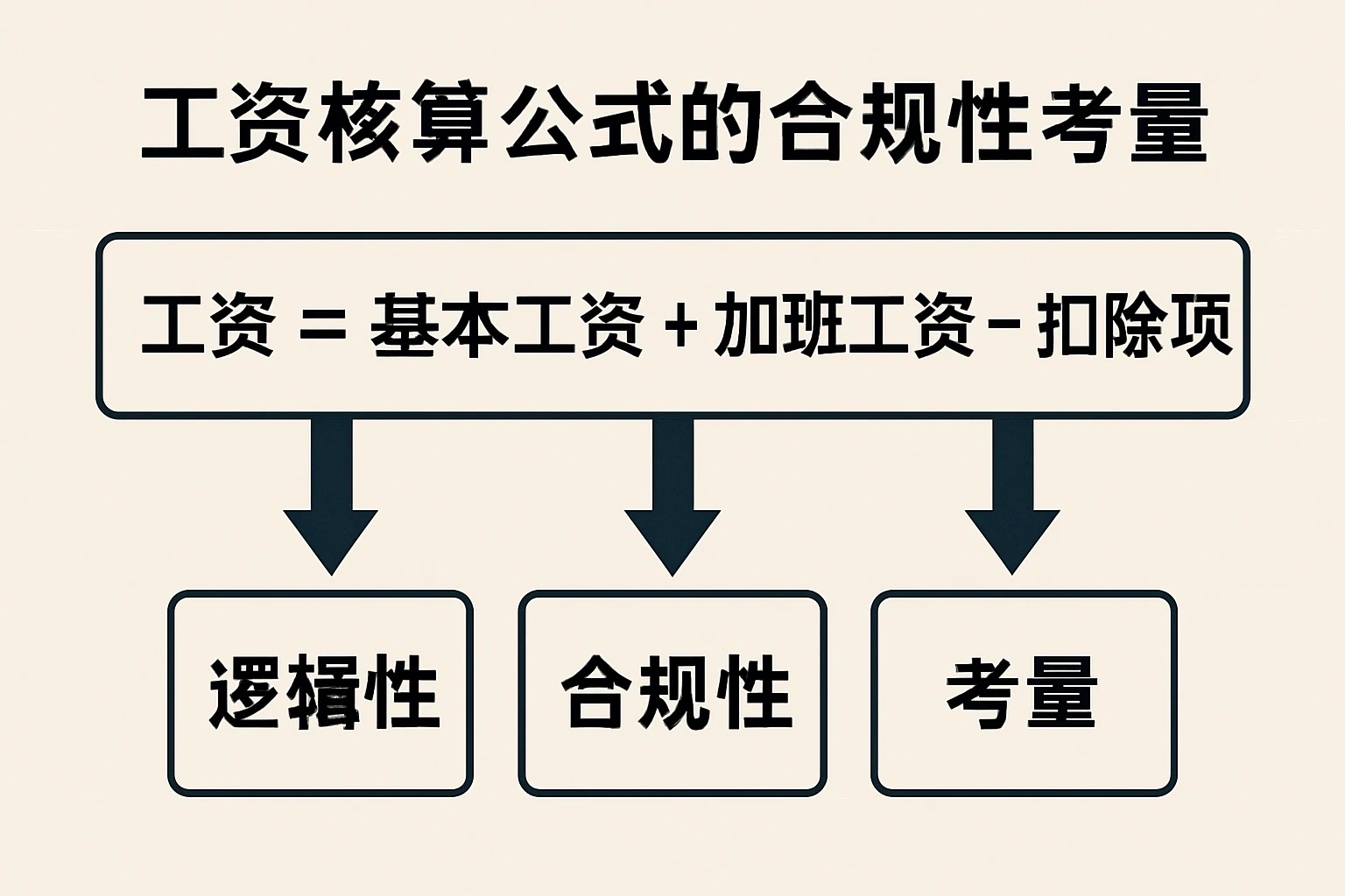 工资核算公式的逻辑与合规性考量