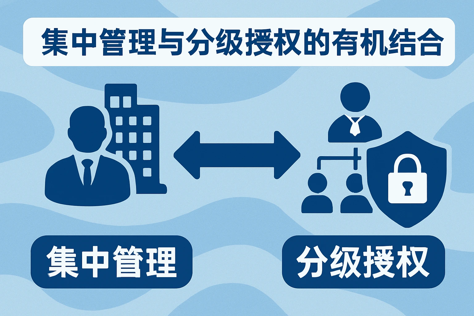 集中管理与分级授权的有机结合
