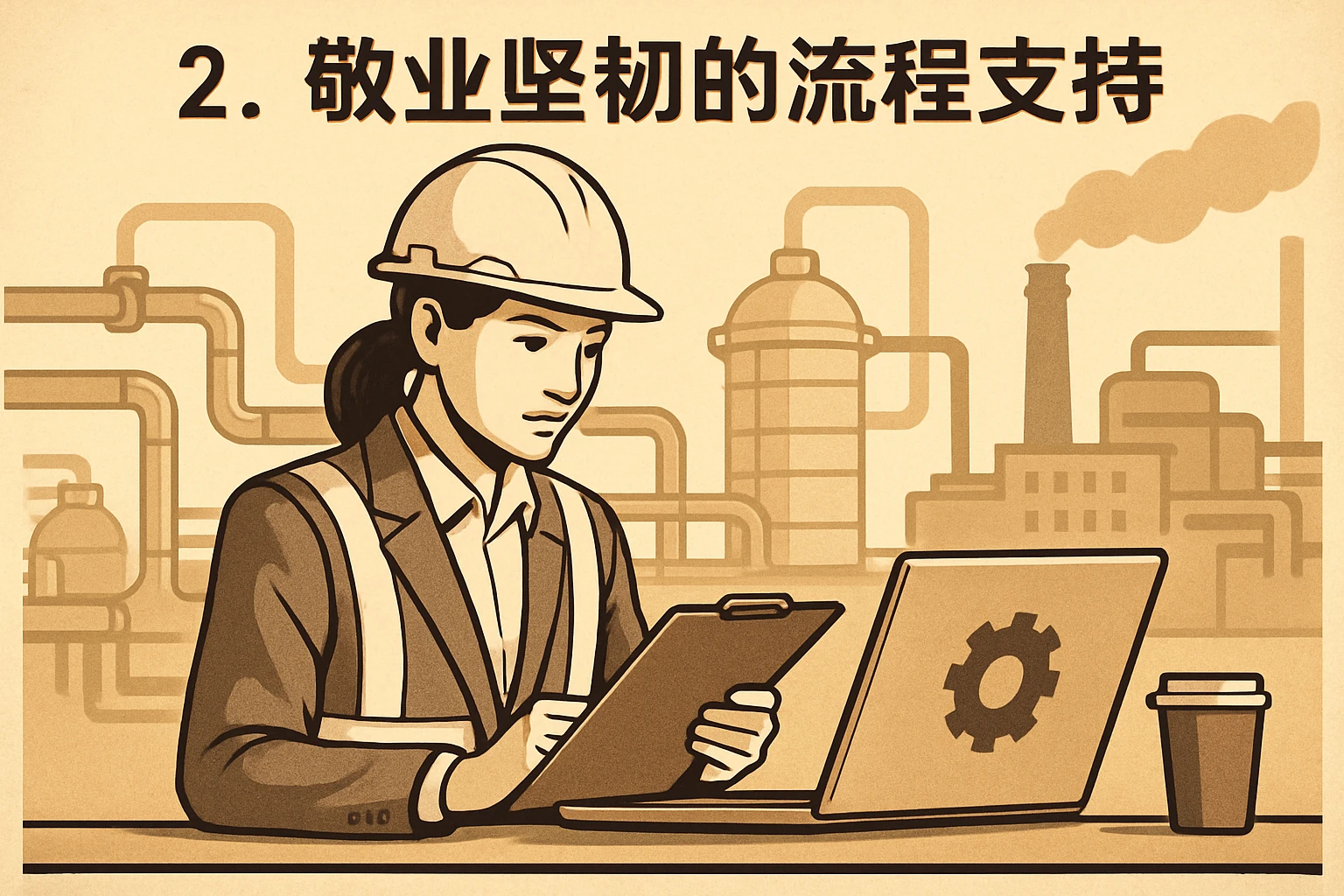 2. 敬业坚韧的流程支持