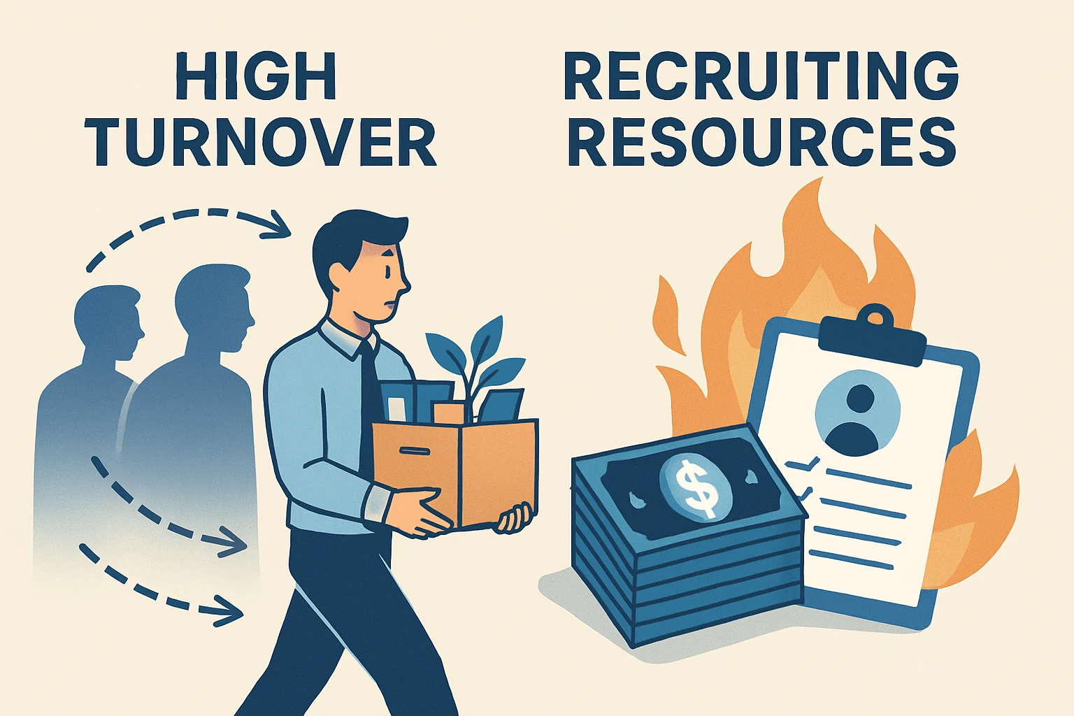 流动性高与招聘资源消耗