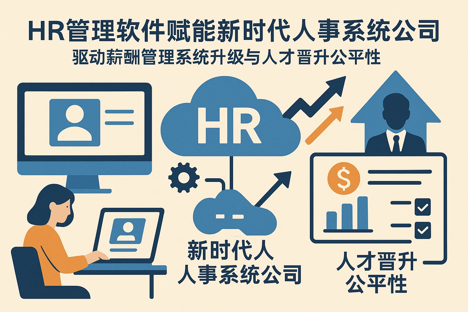HR管理软件赋能新时代人事系统公司，驱动薪酬管理系统升级与人才晋升公平性