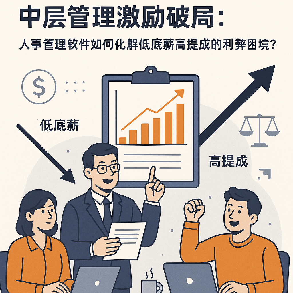 初创销售公司中层管理激励破局：人事管理软件如何化解低底薪高提成的利弊困境？