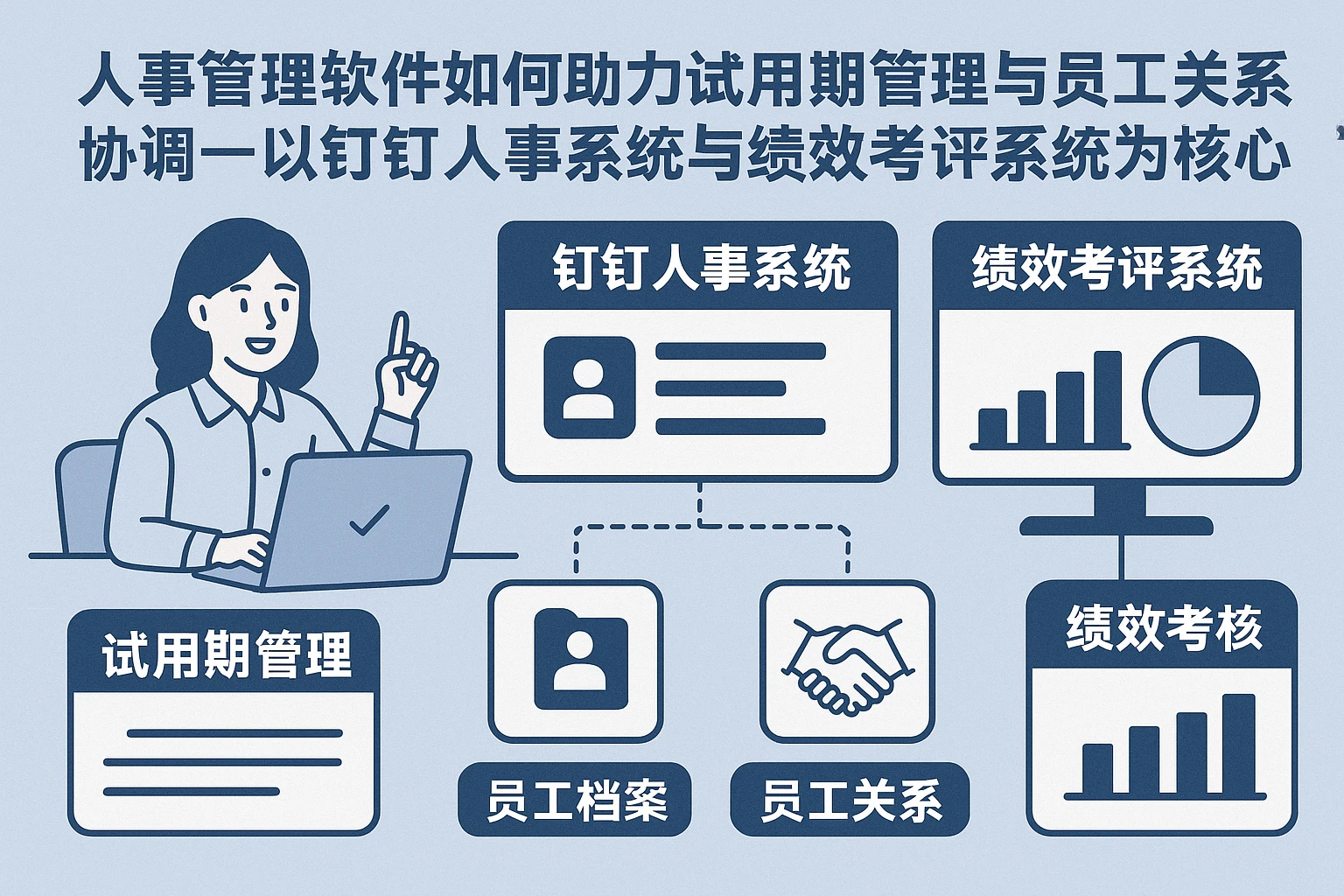 人事管理软件如何助力试用期管理与员工关系协调——以钉钉人事系统与绩效考评系统为核心