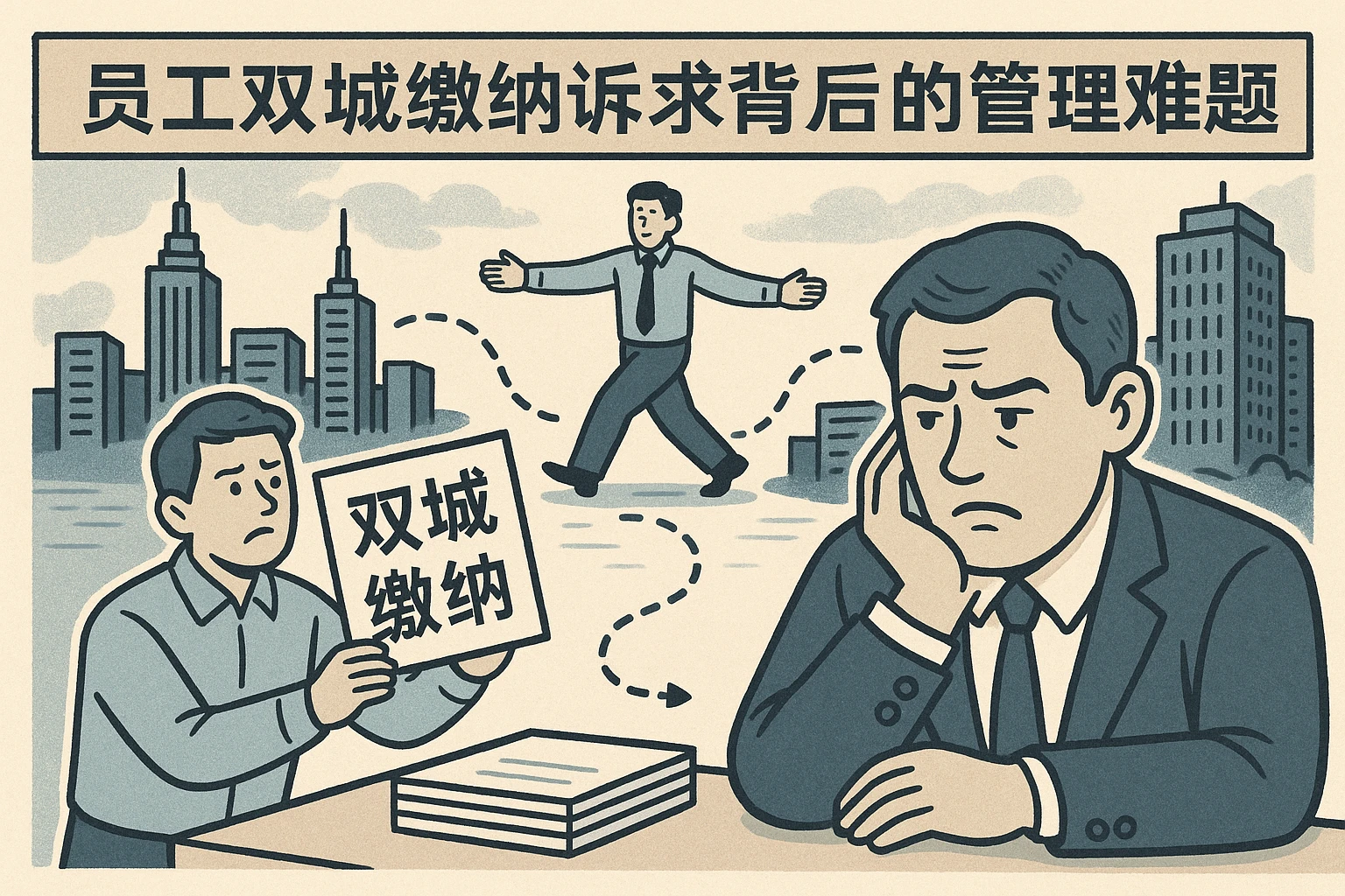 员工双城缴纳诉求背后的管理难题