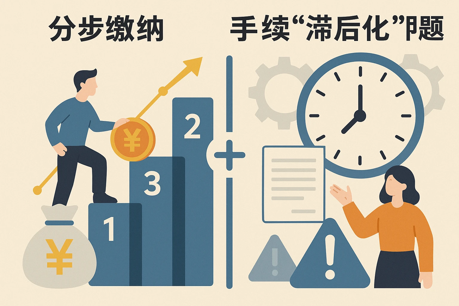 分步缴纳与手续“滞后化”问题