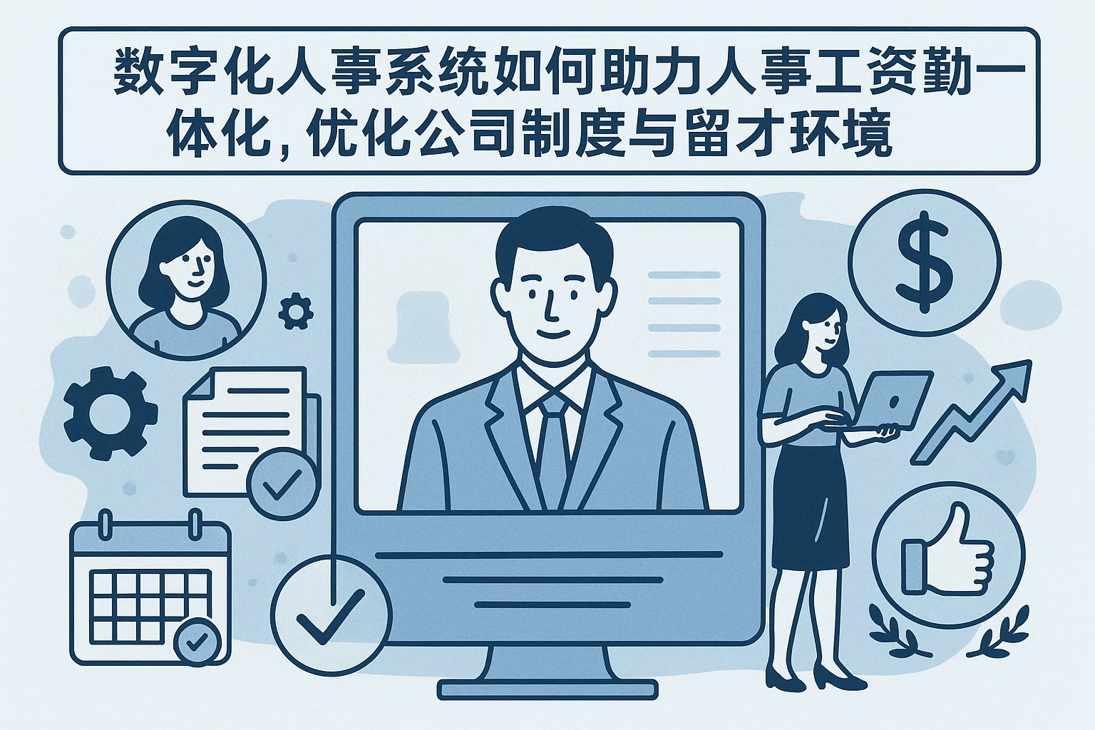 数字化人事系统如何助力人事工资考勤一体化，优化公司制度与留才环境