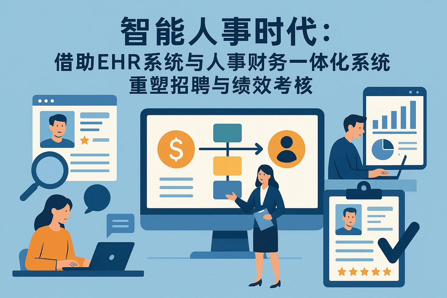 智能人事时代：借助EHR系统与人事财务一体化系统重塑招聘与绩效考核