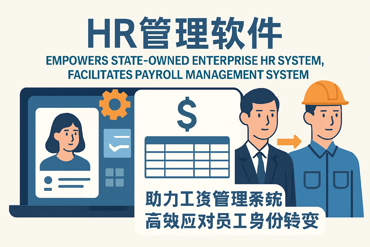 HR管理软件赋能国企人力资源系统，助力工资管理系统高效应对员工身份转变
