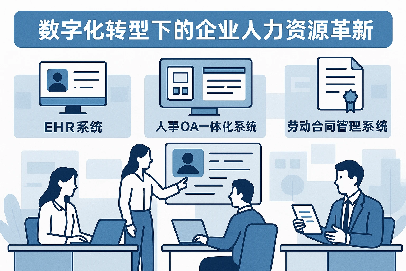 数字化转型下的企业人力资源革新：EHR系统、人事OA一体化系统与劳动合同管理系统应用实践