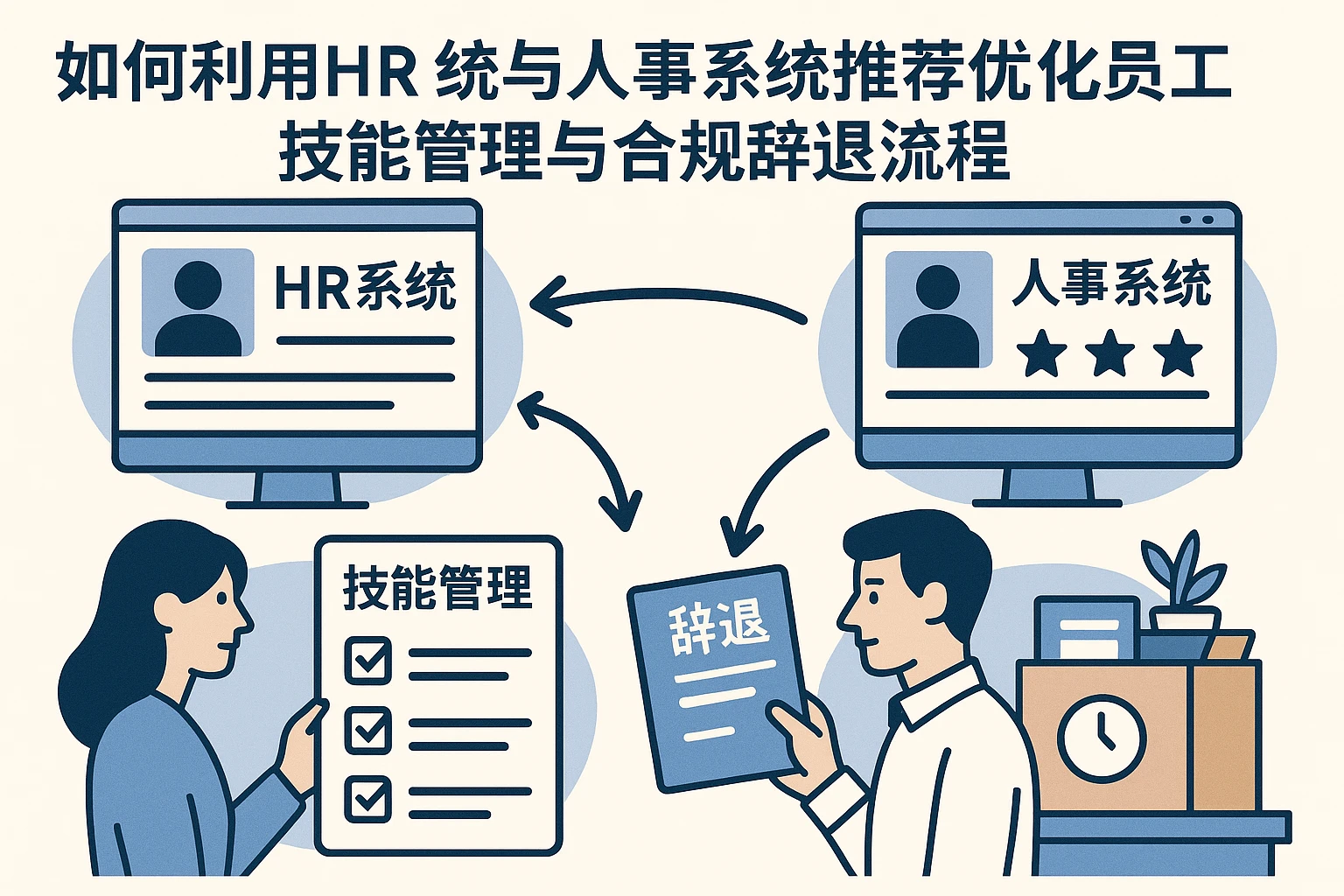 如何利用HR系统与人事系统推荐优化员工技能管理与合规辞退流程