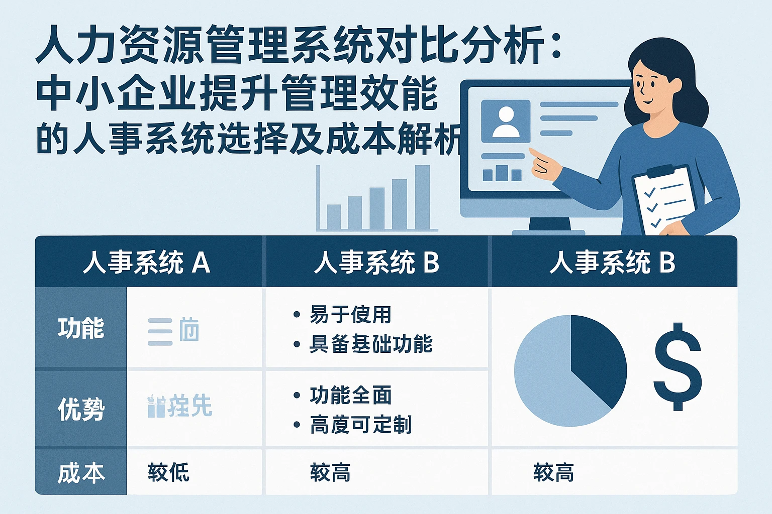 人力资源管理系统对比分析:中小企业提升管理效能的人事系统选择及成本解析