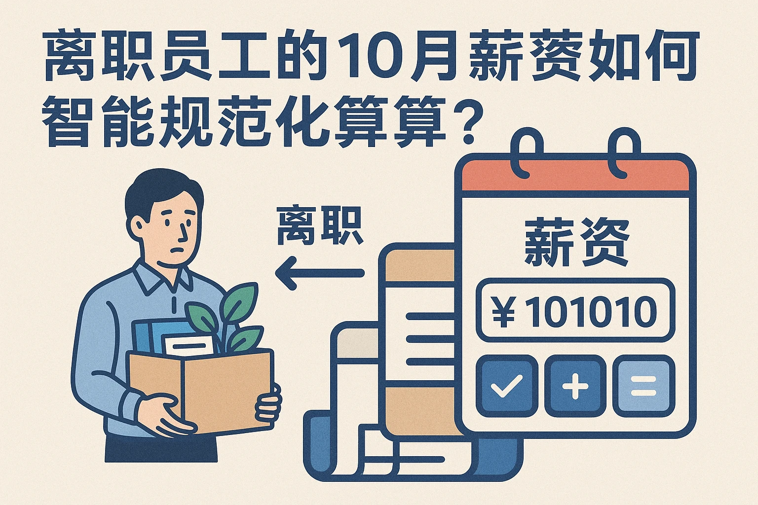 离职员工的10月份薪资如何智能规范计算？