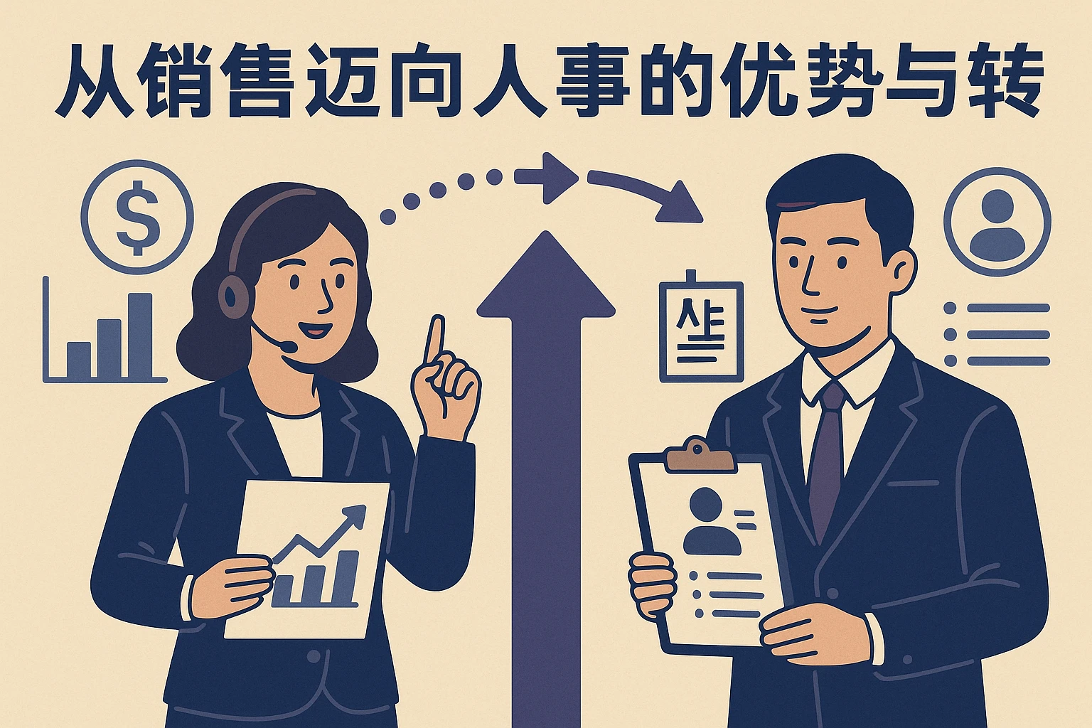 从销售迈向人事的优势与转化