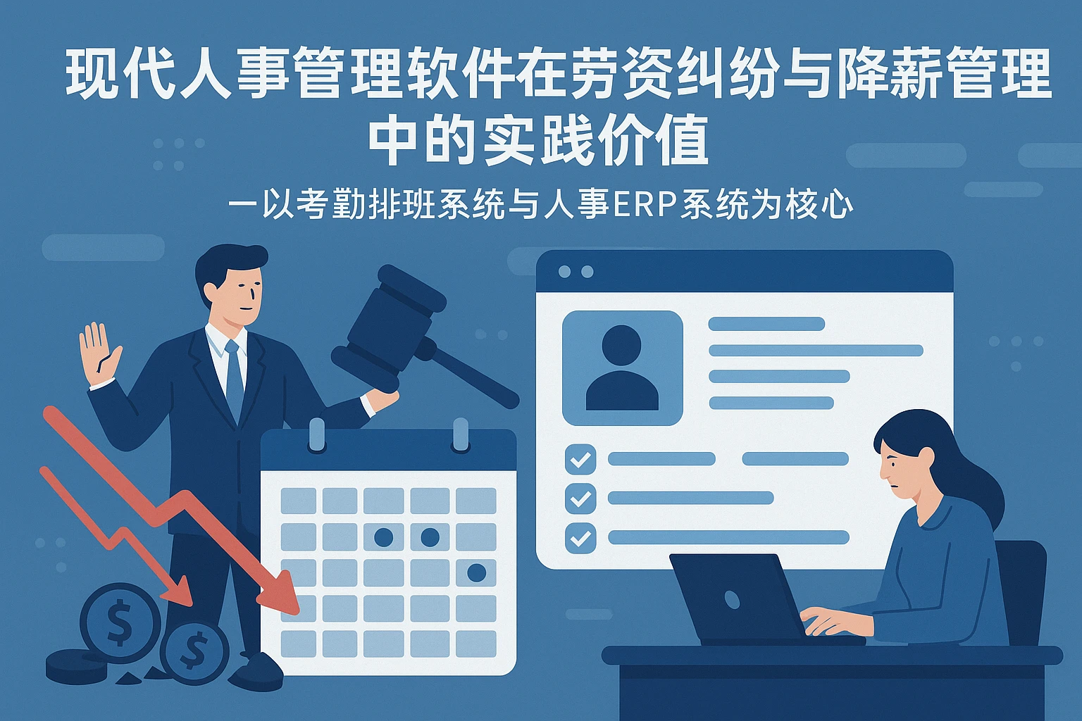 现代人事管理软件在劳资纠纷与降薪管理中的实践价值——以考勤排班系统与人事ERP系统为核心