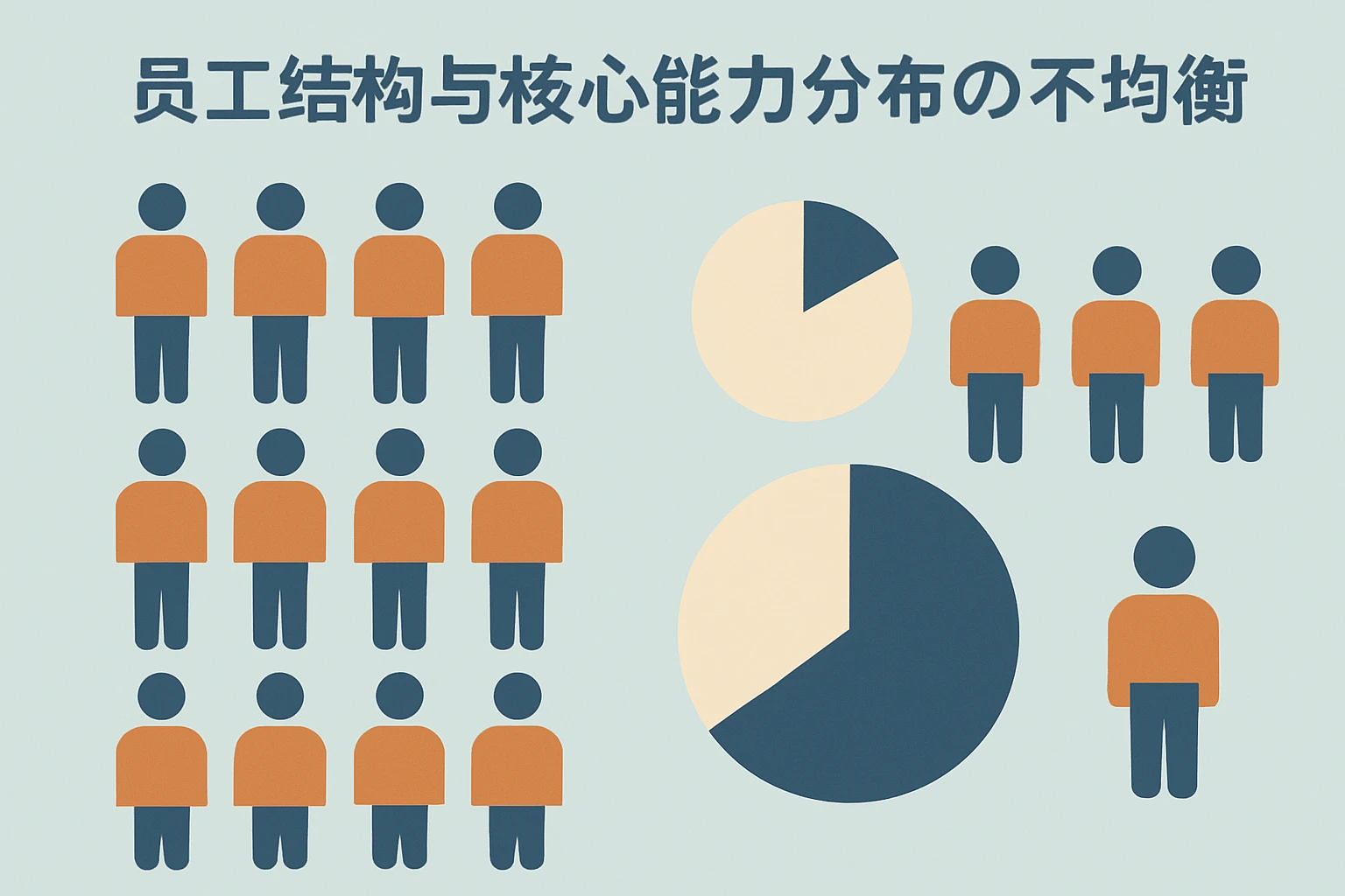 员工结构与核心能力分布的不均衡