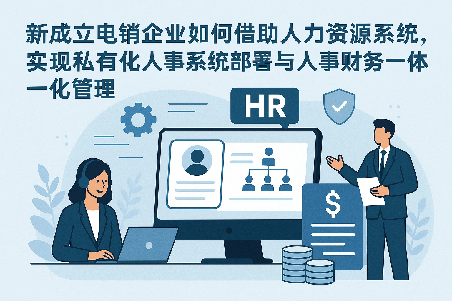 新成立电销企业如何借助人力资源系统，实现私有化人事系统部署与人事财务一体化管理