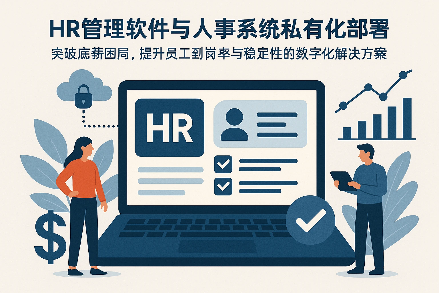 HR管理软件与人事系统私有化部署：突破底薪困局，提升员工到岗率与稳定性的数字化解决方案