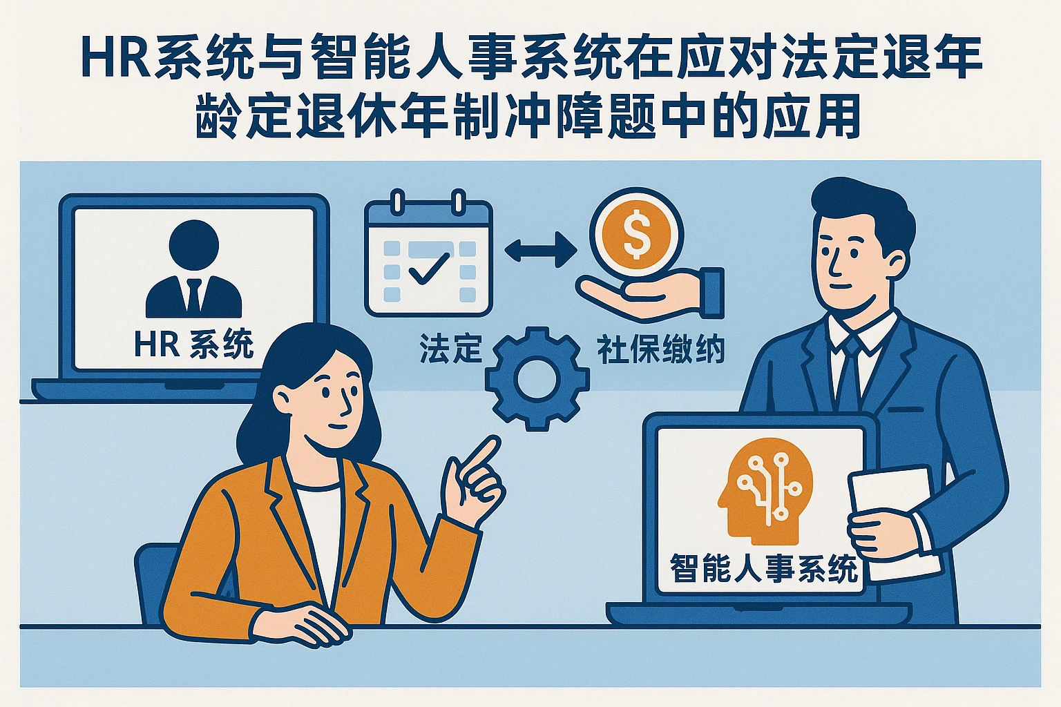 HR系统与智能人事系统在应对法定退休年龄与社保缴纳冲突问题中的应用