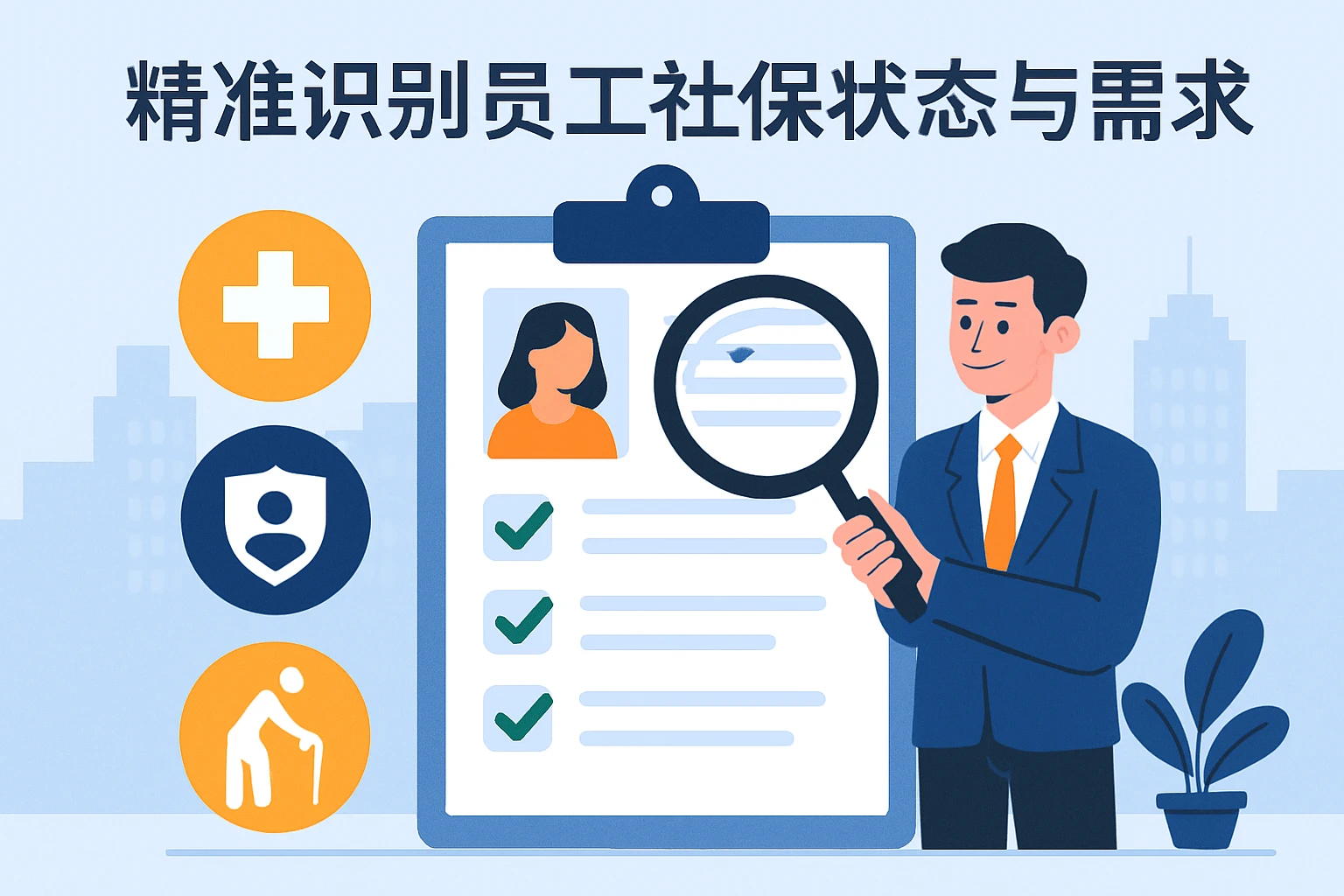 精准识别员工社保状态与需求