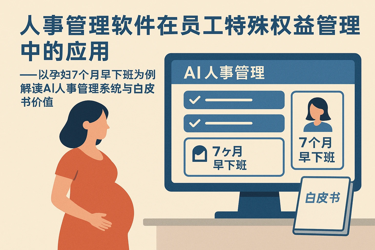 人事管理软件在员工特殊权益管理中的应用——以孕妇7个月早下班为例解读AI人事管理系统与白皮书价值