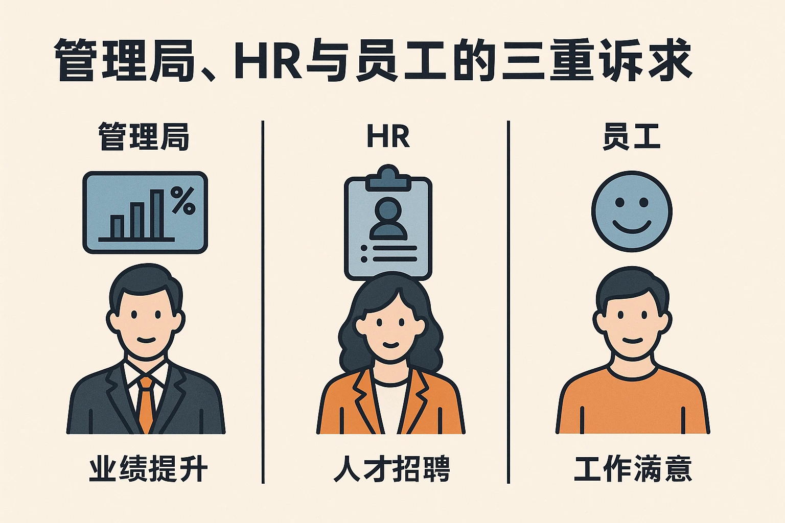 管理层、HR与员工的三重诉求