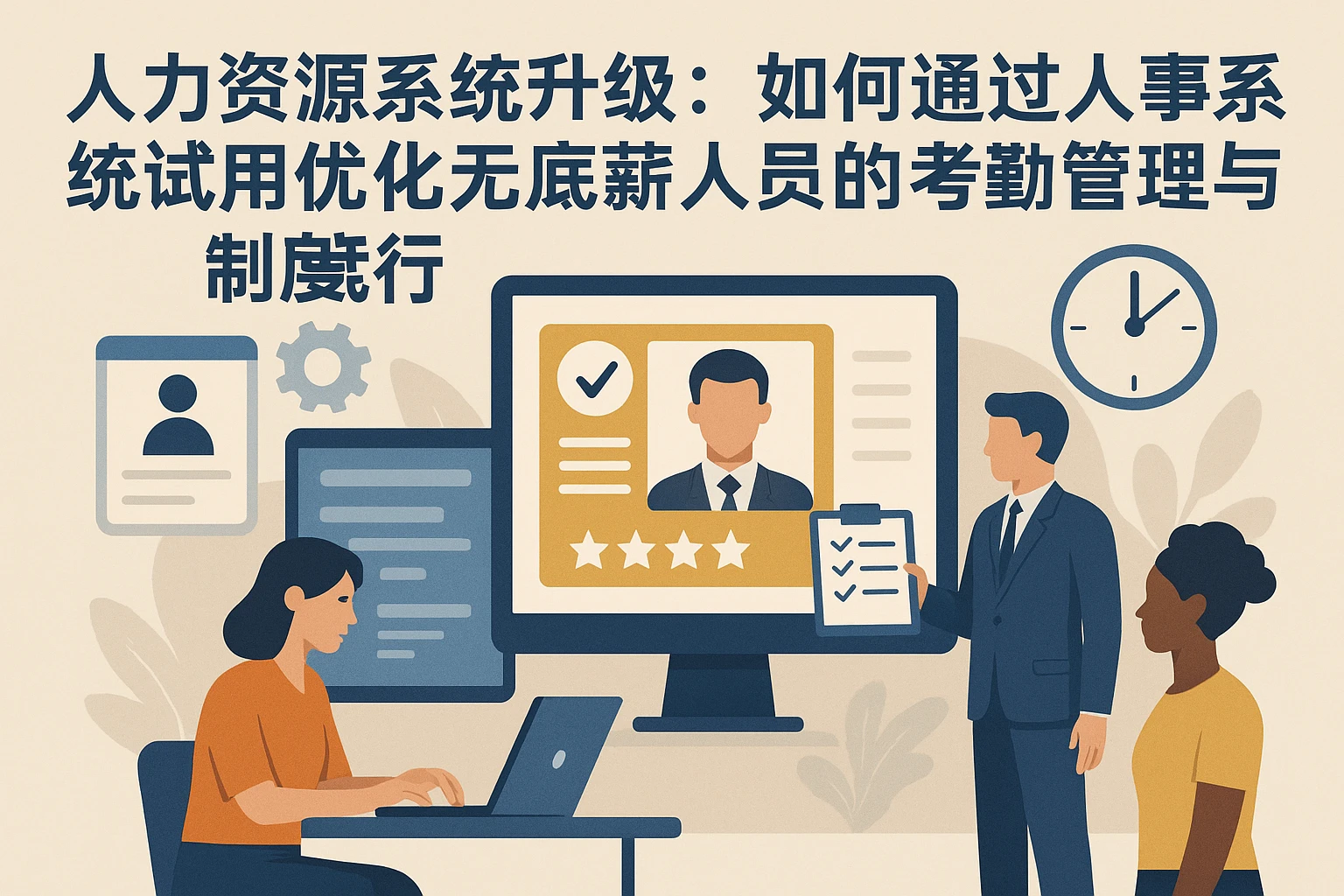 人力资源系统升级：如何通过人事系统试用优化无底薪人员的考勤管理与制度执行