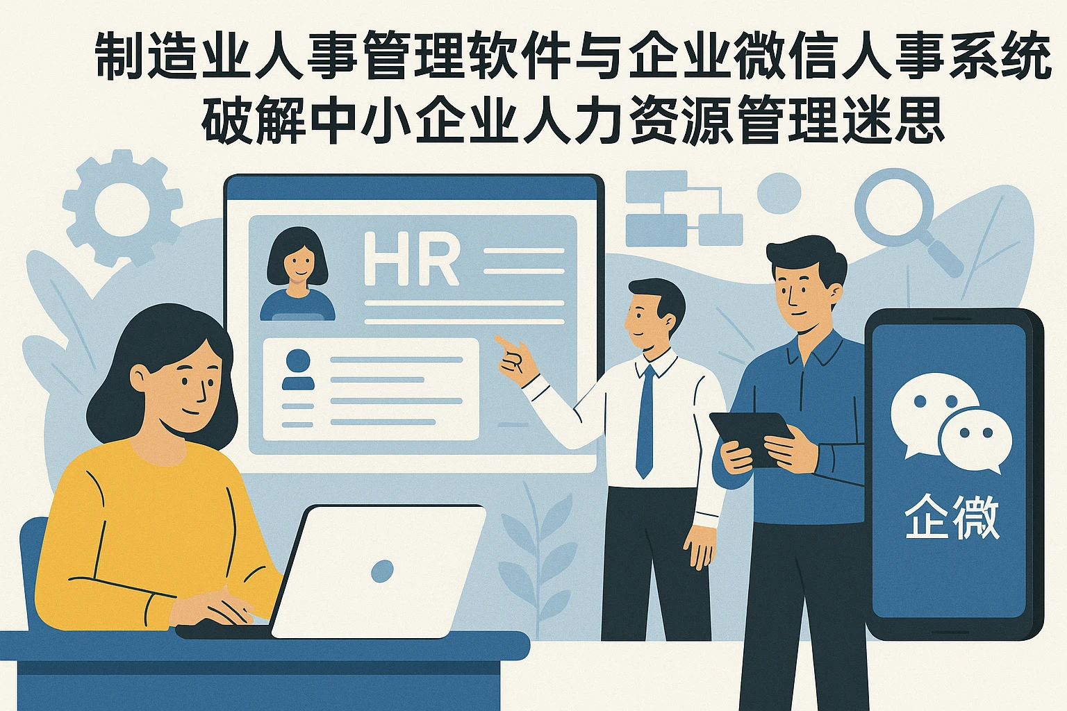 制造业人事管理软件与企业微信人事系统，破解中小企业人力资源管理迷思