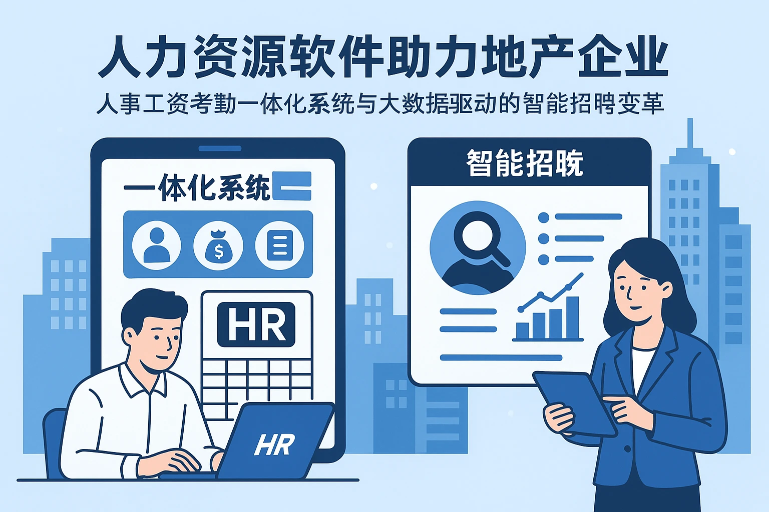 人力资源软件助力地产企业：人事工资考勤一体化系统与大数据驱动的智能招聘变革