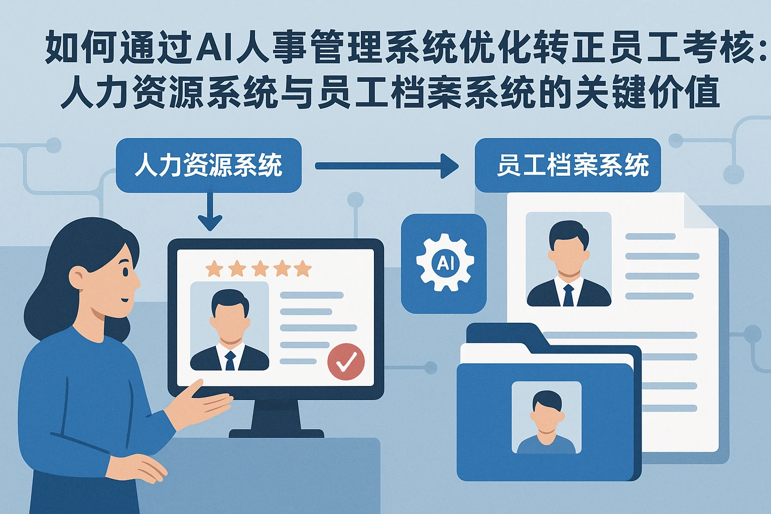 如何通过AI人事管理系统优化转正员工考核：人力资源系统与员工档案系统的关键价值