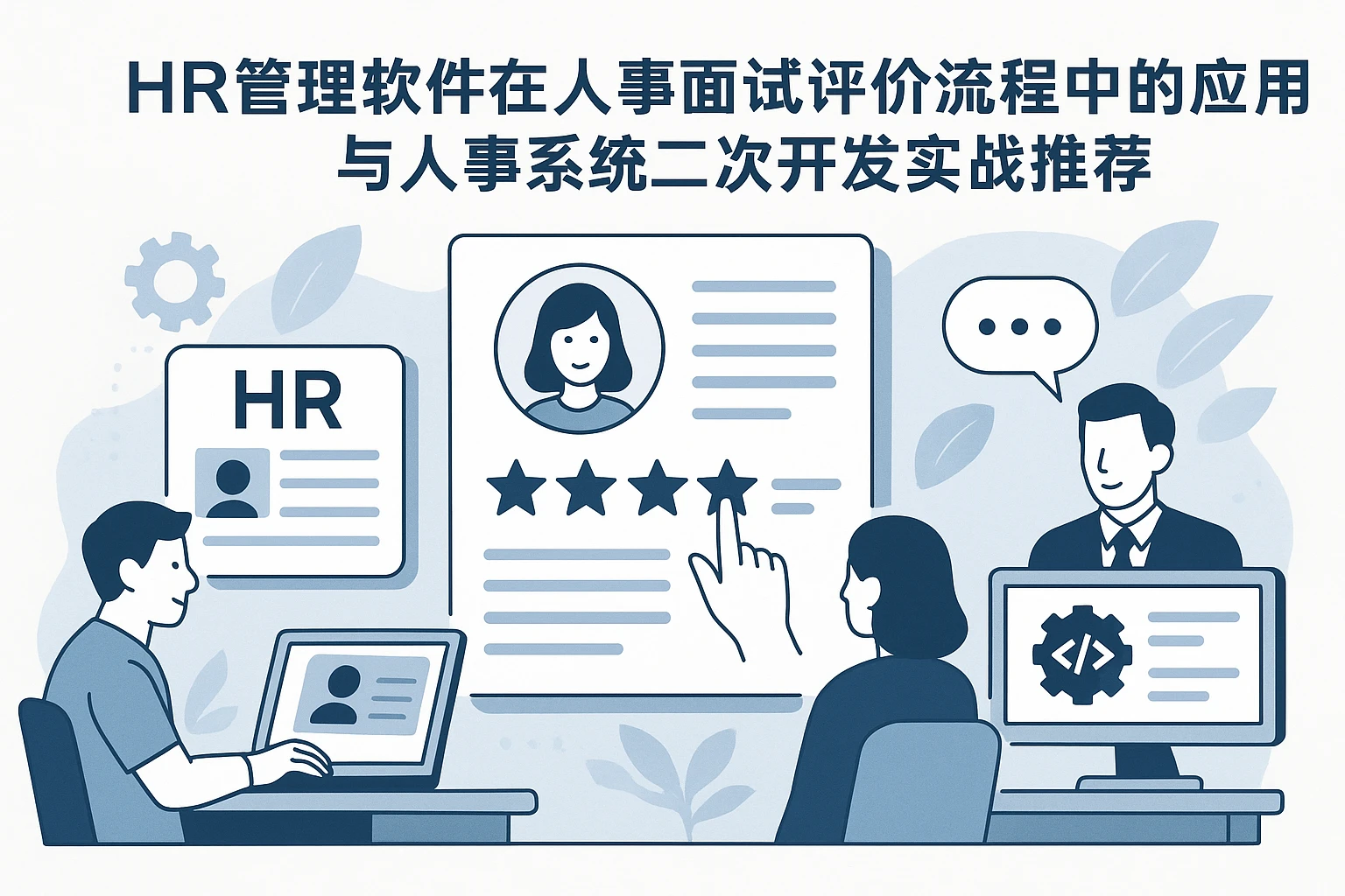 HR管理软件在人事面试评价流程中的应用与人事系统二次开发实战推荐