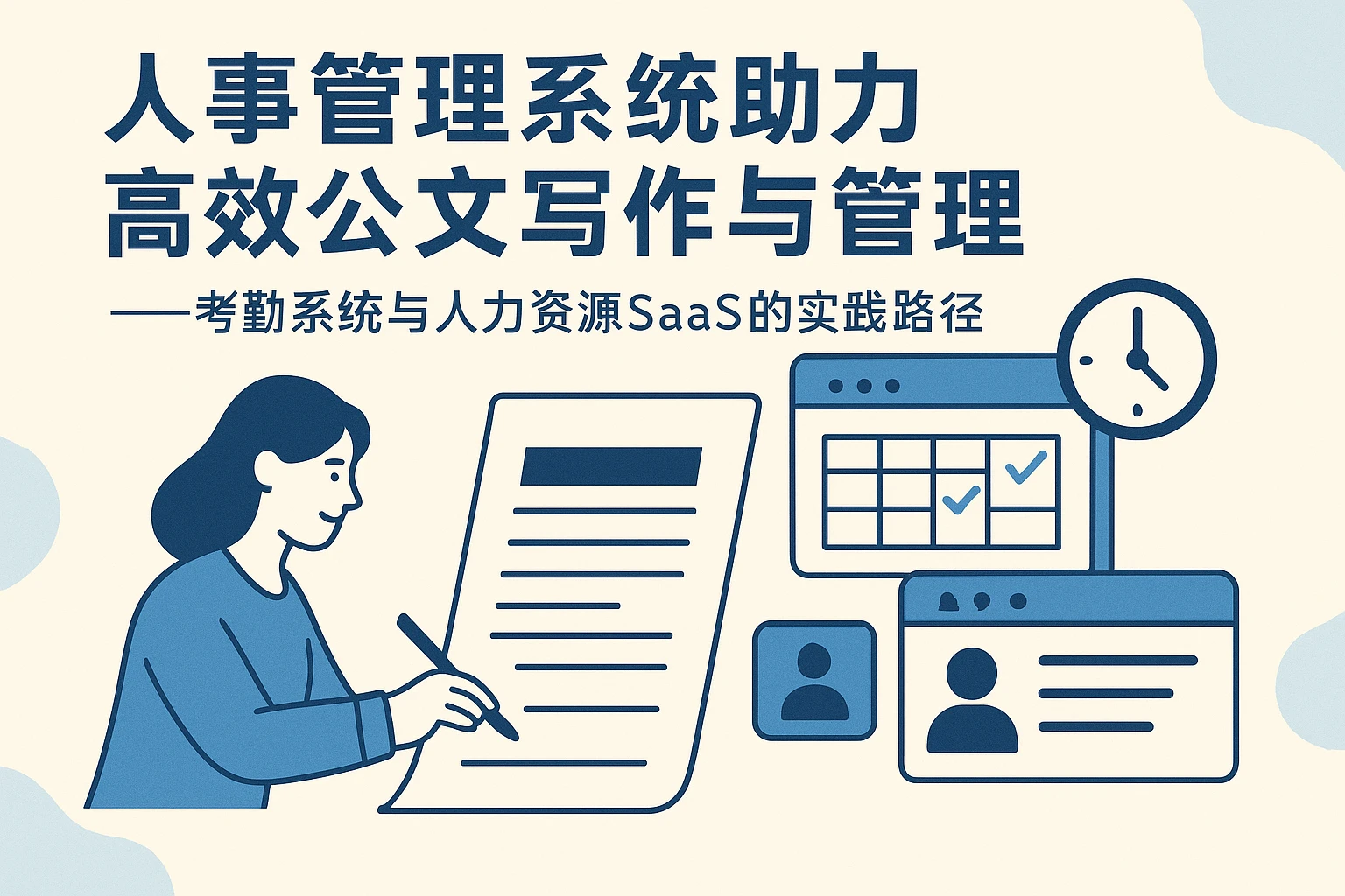 人事管理系统助力高效公文写作与管理——考勤系统与人力资源SaaS的实践路径