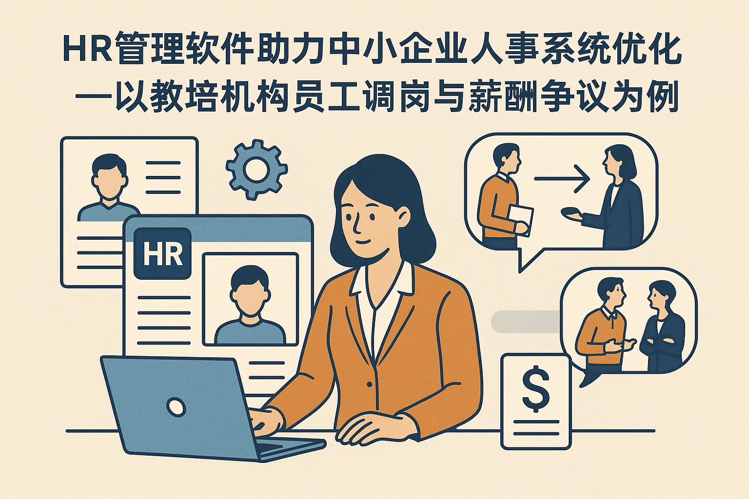 HR管理软件助力中小企业人事系统优化——以教培机构员工调岗与薪酬争议为例