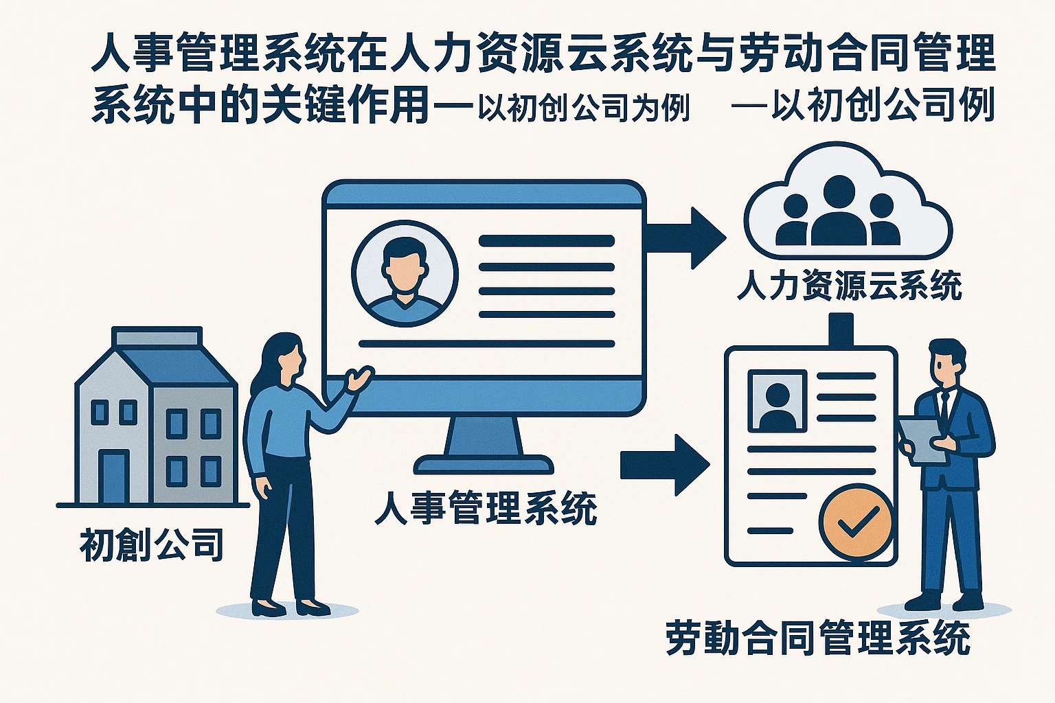 人事管理系统在人力资源云系统与劳动合同管理系统中的关键作用——以初创公司为例