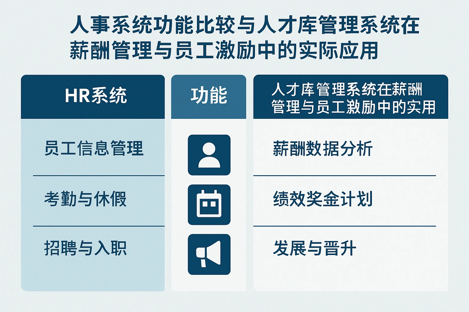 人事系统功能比较与人才库管理系统在薪酬管理与员工激励中的实际应用