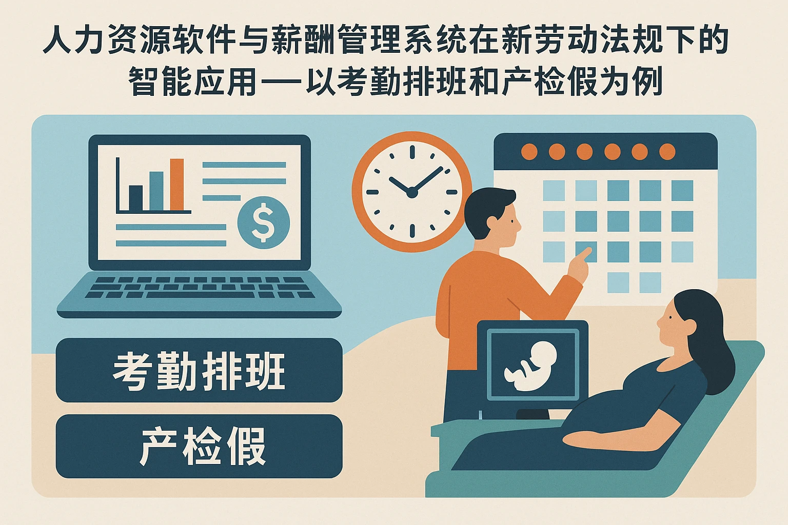 人力资源软件与薪酬管理系统在新劳动法规下的智能应用 —— 以考勤排班和产检假为例