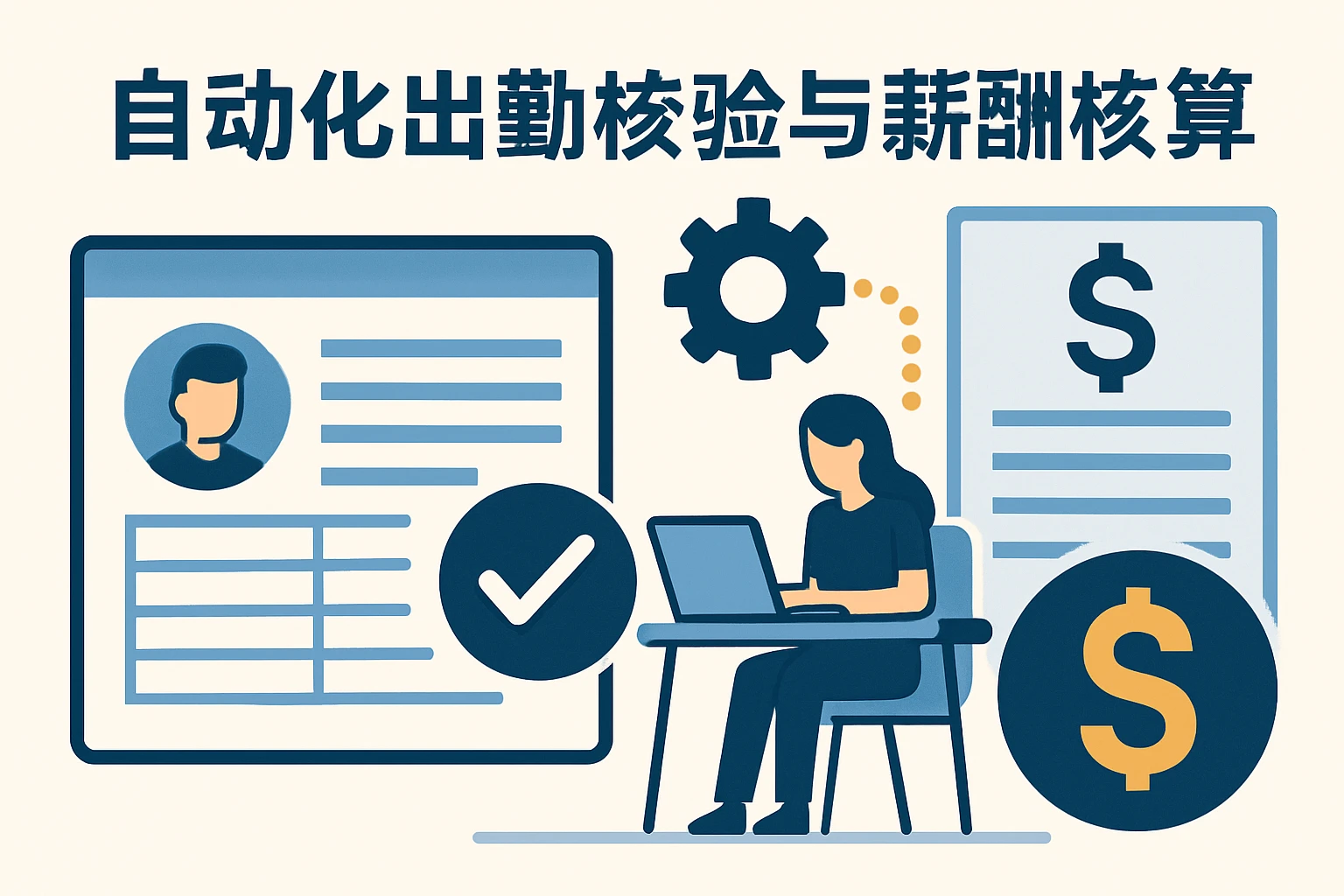 自动化出勤校验与薪酬核算