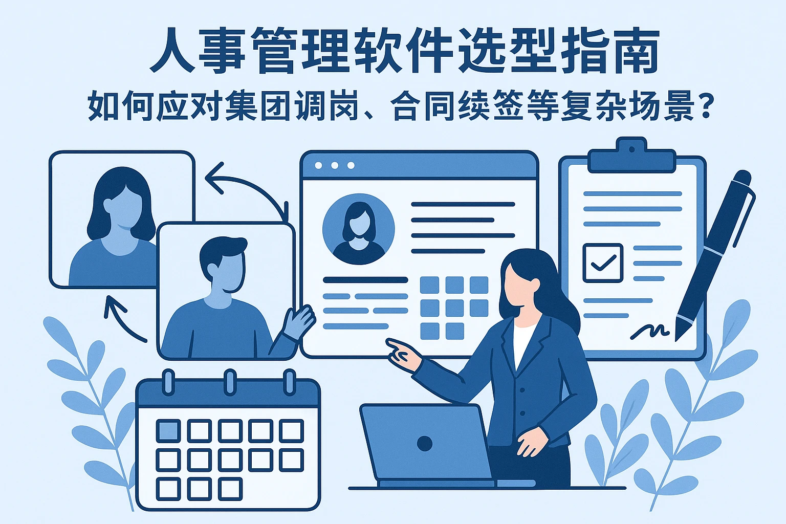 人事管理软件选型指南:如何应对集团调岗、合同续签等复杂场景?